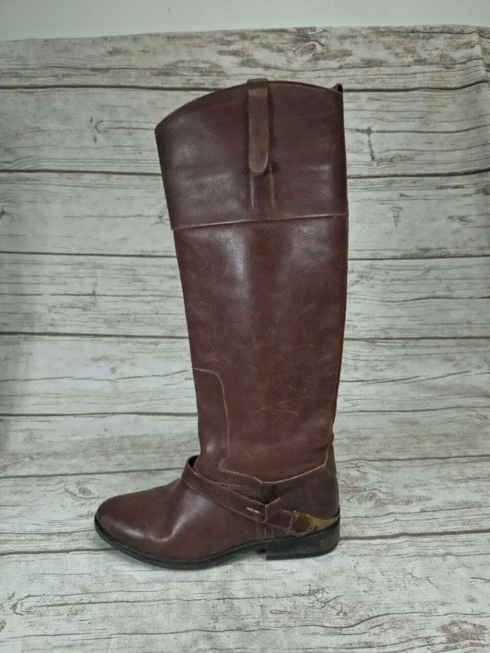 Golden Goose Brown Leather Knee High Boots Size 36 Made in Italy